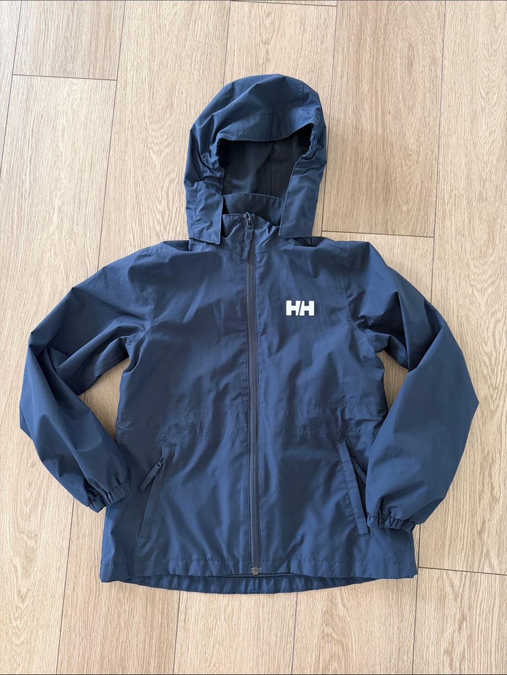 Helly Hansen Celeste Rain Jacket kids size 10 navy blue